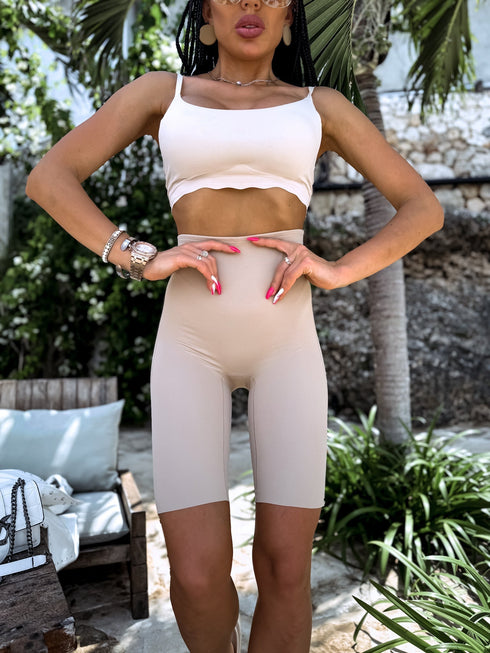 PERFECT formos šortai GN002 - BEIGE IŠANKSTINIS UŽSAKYMAS